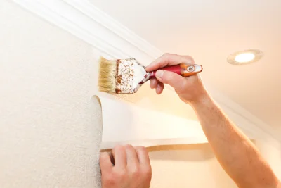 Pose de papier peint à Lorris — revêtements muraux et toiles de verre